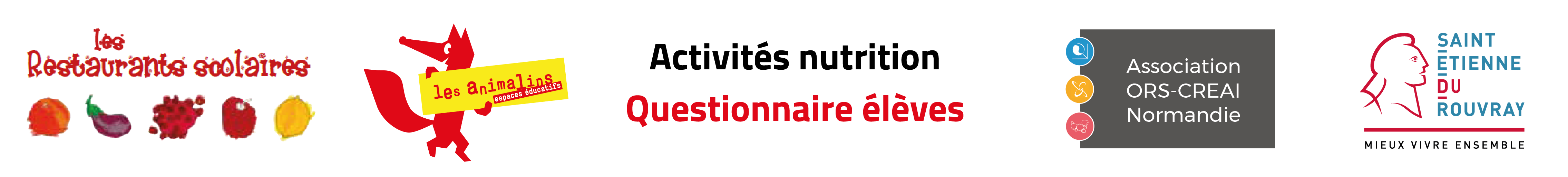 <font face="Arial"> <font color="#FFFFFF">Activités nutrition - Questionnaire élèves</font color></font face>